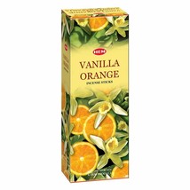Hem Vanilla Oraange Incense  Sticks Fragrance Masala  Aggarbatti 6  120 ... - £12.85 GBP