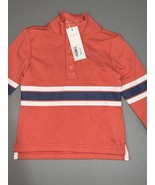 18-24M NEW Janie and Jack Collared Quarter Button Henley Striped  Polo - $32.87 CAD