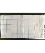 2 Yards-30&quot;, 54&quot; Wide, Med. Weight, 100% Linen, White w/Black Stripes Fa... - $42.50