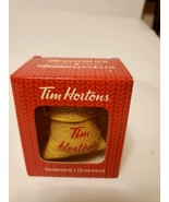 Tim Hortons Burlap Bag of Coffee Christmas Ornament New in Box NIB 2016 - £11.70 GBP