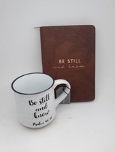Be Still and Know Collection: Coffee Mug and Journal (Never Used) - $34.64