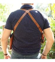 Fits Colt 1911 Defender Compact 9mm 3”BBL Leather Shoulder Holster #1066# RH image 6