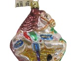 Inge Glas Carousel Horse Blown Mercury Glass Ornament German Old World C... - $17.81