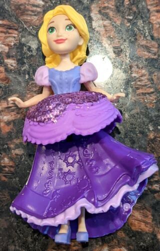 Primary image for Disney Princess RAPUNZEL Royal Clips Purple Glitter Dress Collectible