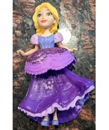 Disney Princess RAPUNZEL Royal Clips Purple Glitter Dress Collectible - £5.46 GBP