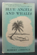 Robert Gibbings Blue Angels &amp; Whales First Ed Hardcover Dj Woodcut Art Sea Life - £24.62 GBP