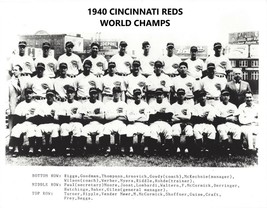 1940 Cincinnati Reds 8X10 Team Photo Baseball Mlb Picture World Champs - $4.94