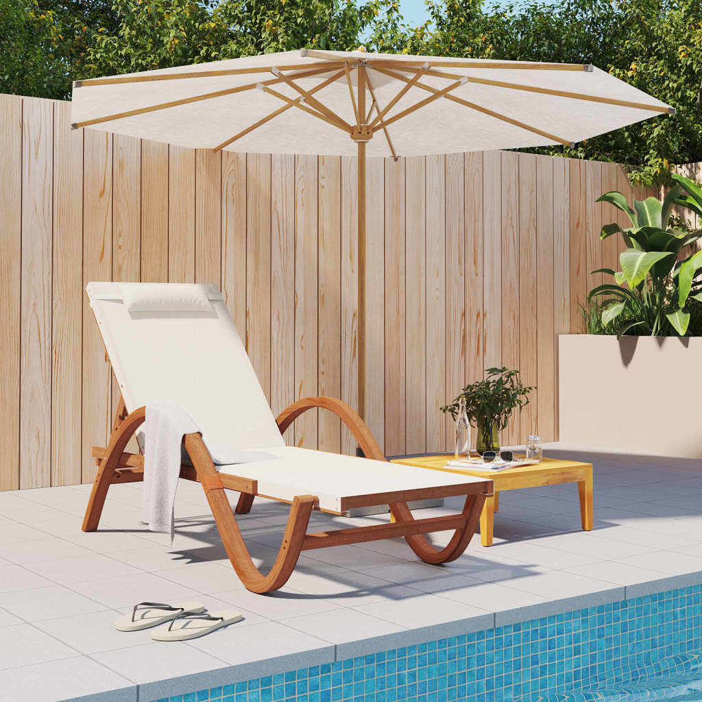 vidaXL Patio Sun Lounger Adjustable Armrests Sun Lounger Rectangular - $360.35