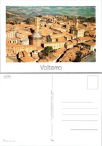 Italy Tuscany Volterra Bird&#39;s Eye Aerial View of City &amp; Country Vintage ... - $9.40