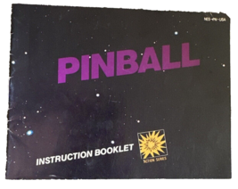 1985 Pinball Instruction Booklet Manual Only Nintendo NES - $8.90
