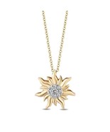 Enchanted Disney Fine Jewelry Sun Pendant Dainty Charm Trendy Pendant Ne... - $150.44 CAD