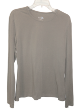 Modestee Khaki Green T-Shirt Tee Shirt Top XL Long Sleeve Cotton Spandex... - £8.67 GBP