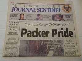Milwaukee Journal Sentinel - January 28, 1997 - Packer Pride- Newspaper  - $13.69 CAD