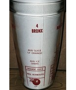 Vintage Barware Bloomfield Industries Glass Shaker Tumbler Drink Mix Rec... - $11.69