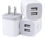 Charger Block, Usb Wall Charger, Double Usb Fast Charging Cube Block Cha... - £15.16 GBP
