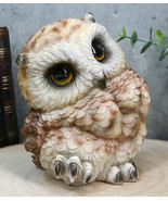 Ebros Whimsical Tropical Brown Great Horned Baby Owl Wobbly Tiptoeing Fi... - $31.30 CAD