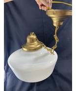 Schoolhouse 14&quot; Swag Hanging Pendant Ceiling Light Fixture Vintage with ... - €171,16 EUR