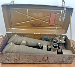 WWII Japanese Nikko 15x4° Military Trench Binoculars Vintage - $1,209.34