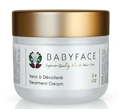 Babyface Neck Cream Decollete Firming Treatment DMAE Argireline Glycolic CoQ10 - £18.75 GBP