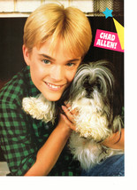 Chad Allen teen magazine pinup clipping holding a dog ruff ruff 16 magazine Bop - £2.81 GBP