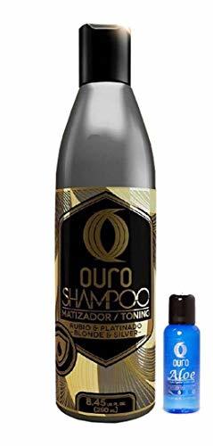 Ouro Shampoo Toning Nuance Silver Blonde Hair Treatment | Champu Matizador Para