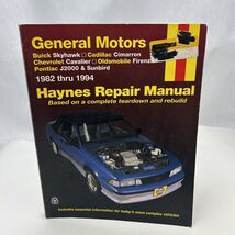 Haynes Repair Manual 38015 GM Skyhawk Cimarron Cavalier Firenza J2000 19... - $8.28
