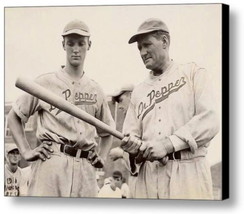 Framed 1938 Walter Johnson Dr. Pepper Team 8.5 X 11 Vintage Baseball Print - £14.41 GBP