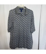 Points West Golf Polo Shirt L Made in Turkey Retro All Over Print - $32.95