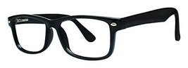 Buzz Unisex Eyeglasses - Modern Collection Frames - Black 54-16-145 - £46.39 GBP