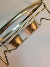 Pyrex Promo Golden Hearts 2.5 Qt Cinderella Casserole Dish & Caddy W Dble Burner image 8