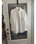 Christopher Lena Formal Shirt Mens Size 17 34-35 White French  Cuff Stud... - $17.77