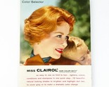 Vintage 1959 Clairol Color Hair Color Selector Guide Cardboard Foldout S... - £28.14 GBP