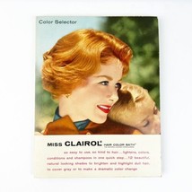 Vintage 1959 Clairol Color Hair Color Selector Guide Cardboard Foldout S... - $34.99