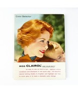 Vintage 1959 Clairol Color Hair Color Selector Guide Cardboard Foldout S... - $47.98 CAD