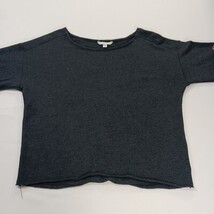 American Eagle Outfitters Women's Gray Floral Sleeve Cropped Sweatshirt Sz Small image 11