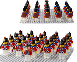 The American Revolutionary War British Redcoat infantry Army Set 21 Minifigures - $24.92