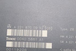 07-13 MERCEDES-BENZ W221 S600 REAR SEAT CONTROL MODULE E4302 image 11
