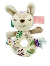 Mary Meyer Taggies Flora Fawn Rattle Lovey Plush Stuffed Animal Sensory Toy - £15.68 GBP
