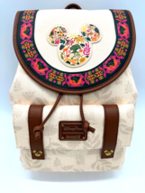Disney Parks Animal Kingdom Loungefly Canvas Backpack Mickey Mouse Icon NWT 2023 - £76.75 GBP
