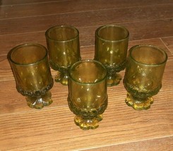 Genuine Vintage Franciscan Tiffin Madeira Olive Green Juice Glass / Gobl... - $30.00