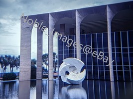 1969 Itamaraty Palace Niemeyer Palace of the Arches Brasilia Kodachrome Slide - £4.28 GBP