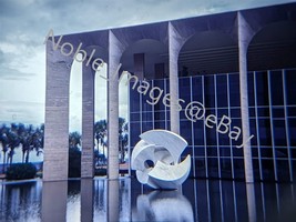 1969 Itamaraty Palace Niemeyer Palace of the Arches Brasilia Kodachrome Slide - $5.45