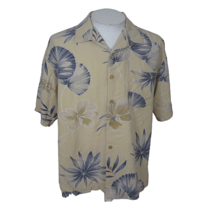 Bermuda Bay Vintage Men Hawaiian camp shirt p2p 24&quot; L aloha luau tropical silk - £19.38 GBP