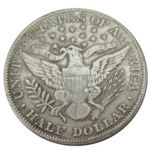Us Half Dollar Barber 1911 Year Silver Plated Replica Commemorative Coin - £6.30 GBP