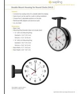 Sapling DoubleSided Mount Housing-for 12&quot; Round Analog Clock-School~Indu... - $1,114.55 MXN
