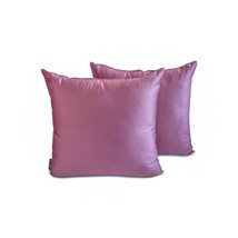 Light Purple Slub Satin - Throw Pillow Cover Set of 2 - $19.95+