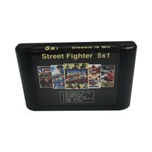 5 in 1 Seal-A-Deal Street Game Fighter II 216 Bit MD Game Card Video Con... - $44.54