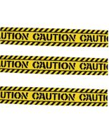 Zombie Prop Building-CAUTION-Barricade Fright Tape-Costume Party Decorat... - $2.94
