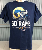 St. Louis Rams NFL Team Apparel Blue Large T-Shirt - £10.11 GBP