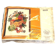 Creative Circle Fruit Basket Crewel Kit #320 Opened But Not Stitched - £29.41 GBP